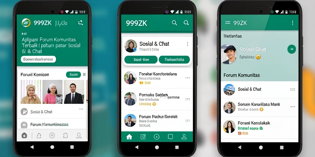 Antarmuka aplikasi 999ZK yang menarik dan fungsional.
