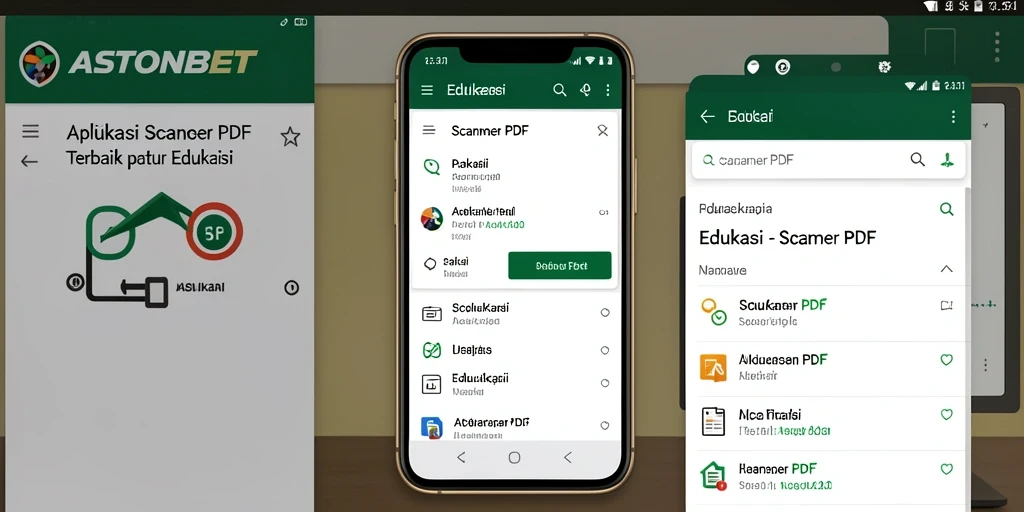 Antarmuka aplikasi ASTONBET untuk pemindaian PDF yang intuitif.