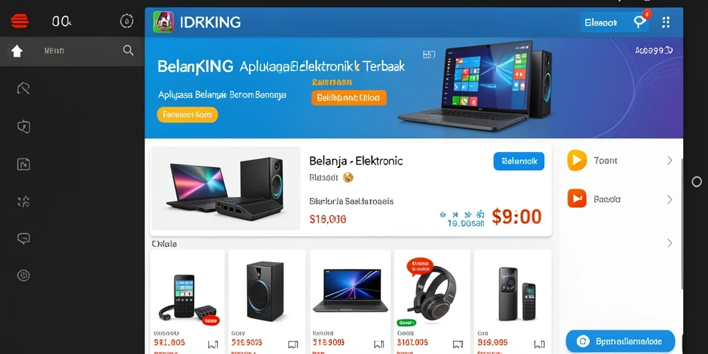 Tampilan antarmuka aplikasi IDRKING yang modern dan user-friendly.