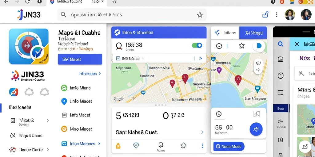 Screenshot antarmuka aplikasi JIN33 menampilkan peta Info Macet.