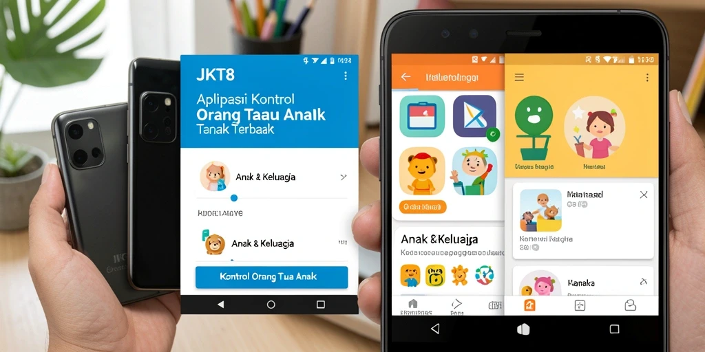Antarmuka JKT8 yang ramah pengguna untuk kontrol orang tua.