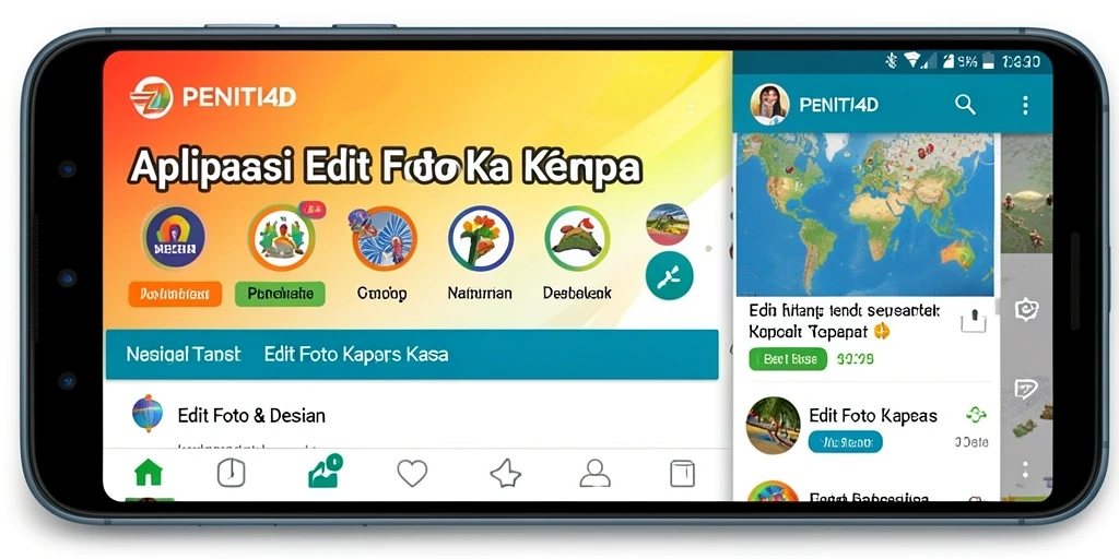 Screenshot utama PENITI4D menampilkan antarmuka intuitif untuk Edit Foto Kertas Kaca.