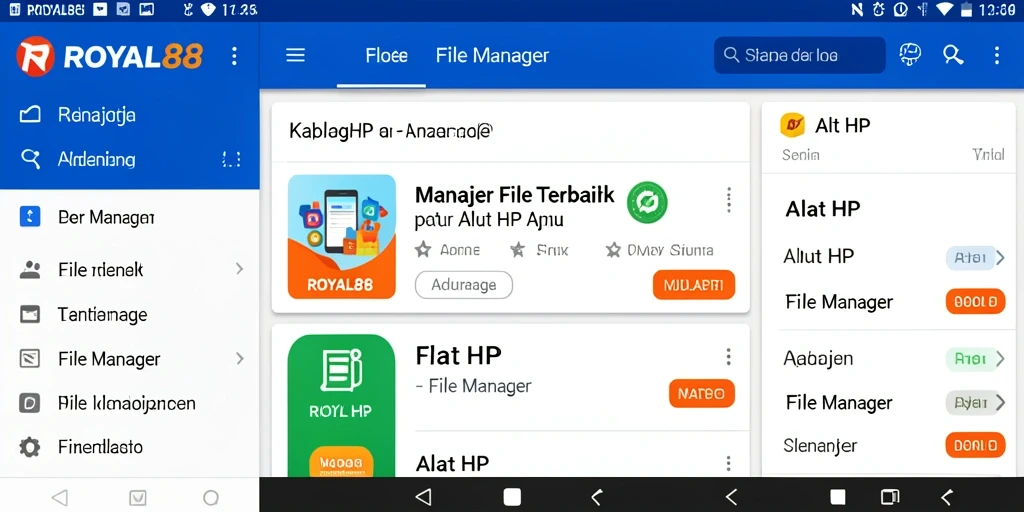 Antarmuka utama ROYAL88 yang intuitif dan fungsional untuk Manajer File.
